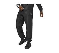 Lonsdale Mens Essential Closed Hem Woven Tracksuit Pants Black L