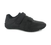 Lonsdale Mens Fulham Trainers Low Padded Ankle Collar Tongue Profile Strap Hook Black/Black UK 7.5 (41.5)