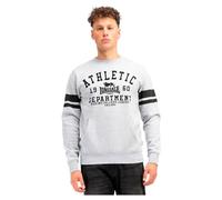 Lonsdale Men's Glespin Sweatshirt, Marl Grey/Black, XL