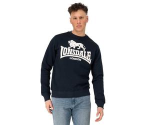 Lonsdale Men's Go Sport Sweatshirt, Dark Navy/Ecru, M