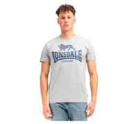 Lonsdale Men's Henconner T-Shirt, Marl Grey/Navy, XL
