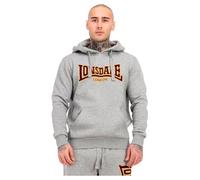 Lonsdale Men's Hooded Classic Ll002 Sweatshirt, Marl Grey, XL