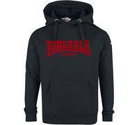 Lonsdale Men's hooded one tone hoodie Black