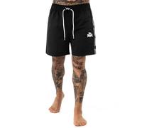 Lonsdale Men's Kirbuster Swimming Trunks, Black/White, 3XL