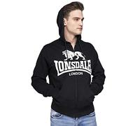 Lonsdale Men's Krafty Sweat Jacket, Black, XXXL