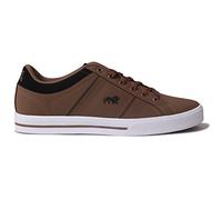 Lonsdale Mens Latimer Trainers Low Lace Up Leather Upper Stitched Detailing Brown UK 8.5 (42.5)