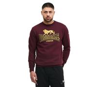 Lonsdale Men's Lawins Sweatshirt, Oxblood/Yellow/Black, 3XL