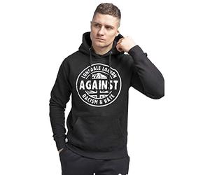 Lonsdale Men's Linford Hooded Sweatshirt, Black, Xx Large