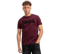 Lonsdale Men's Ll008 One Tone T-Shirt, Oxblood / black, L