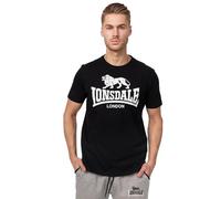 Lonsdale Men's Logo Regular Fit T-Shirt - Black, Small