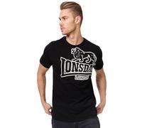 Lonsdale Men's Long Set T-Shirt, Black, XXXX-Large