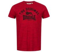 Lonsdale Men's Original T-Shirt, Marl Red/Black, XXL