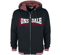 Lonsdale Nateby Full Zip Sweatshirt Black L Man