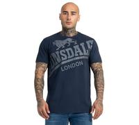 Lonsdale - Men's Navy Classic T-Shirt - Regular Fit Lion Logo New 2020 Model Watton 100% Cotton