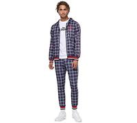 Lonsdale Men's ORBOST Track suit, Azul marino/rojo/blanco,