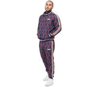 Lonsdale Men's Redford Tracksuit, Navy/Red/Ecru, XL