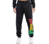 Lonsdale Men's Sounds Two Joggers, Black/Rainbow, L