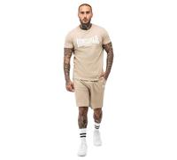 Lonsdale Men's T-Shirt & Shorts Set Regular Fit MOY, Beige/White, XXL, 117193, Beige/White, XXL