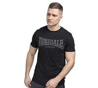 Lonsdale Men's T-Shirt Trägerhemd Logo Kai Long Sleeve Top, Black, (Size: XXX-Large)