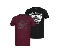 Lonsdale Men's Torbay Double Pack T-Shirt - Multicolour - L