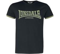 Lonsdale Men's Townhead T-Shirt, Black/Olive, XL