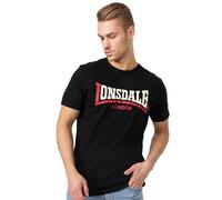 Lonsdale Men's Two Tone T-Shirt - Black, Large