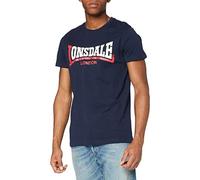 Lonsdale Men's Two Tone T-Shirt, Blue (marineblau), Large (Manufacturer size: Large)