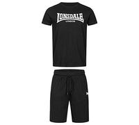 Lonsdale Moy & Short Set Short Sleeve T-shirt Black L Men