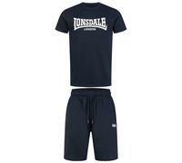 Lonsdale Moy T-Shirt & Shorts Set Bleu 3XL