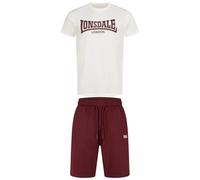 Lonsdale Moy T-Shirt & Shorts Set Rouge 3XL