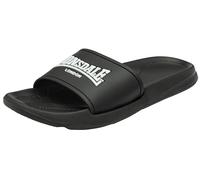 Lonsdale Men's Naples Slide Sandal, Black/White, 7 UK