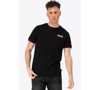 Lonsdale - Quin Black/Red/White - T-Shirt - black - 3XL - 100% Cotton 3XL
