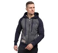 Lonsdale Slough Full Zip Sweatshirt Grey 2XL Men