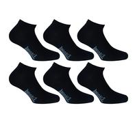 Lonsdale Sneaker Socks 6 Pairs - Black 3-5