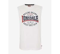 Lonsdale St. Agnes Sleeveless T-shirt White Black Red - XL