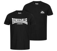 Lonsdale Sussex Short Sleeve T-shirt 2 Units Black 4XL Men