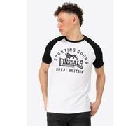 Lonsdale Male-Adult Trenance T-Shirt, weiß/Schwarz, XL