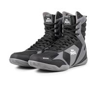 Lonsdale Unisex's Heskin Boxing Shoes, Black/Grey/White, 10.5 UK