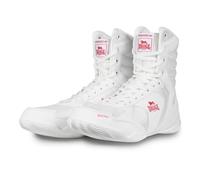 Lonsdale Unisex Heskin Boxing Shoes, White Red, 10 UK