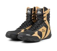 Lonsdale Unisex's Heskin Boxing Shoes, Black Gold White, 8.5 UK