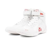 Lonsdale Unisex's Rufford Boxing Shoes, White red, 8 UK