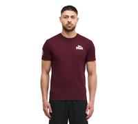 Lonsdale WARLINGHAM Men's Regular Fit T-Shirt, Oxblood/Off-White, XL