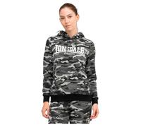 Lonsdale Women's Clough Hoodie, Camo Grey, S