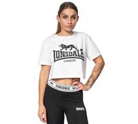 Lonsdale Women's Gutch Common T-Shirt, White/Black, M