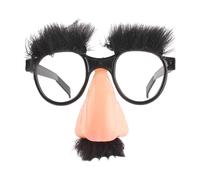 Lonsy 4Pcs Halloween Disguise Glasses Funny Disguise Glasses With Funny Nose Eyebrows Mustache Groucho Marx Eyewear Cosplay Halloween Party Decoration Costume Photo Prop