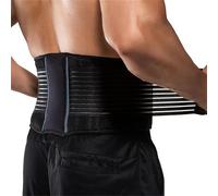 Lonsy Theroflex© Premium Back Pain Support Belt: No More Back Pain (L Waistline（90-109CM）,Black)