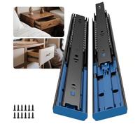 LONTAN 1 Pair Black Soft Close Drawer Runners 300mm 45kg Drawer Slides | Kitchen Drawer Runners, Ball Bearing Slides Replacement Rails, Full Extension, Heavy Duty Drawer Runners