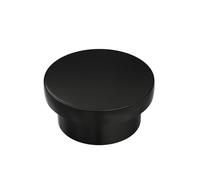 LONTAN 15 Black Cupboard Knobs Black Kitchen Knobs for Drawer Cabinet Wardrobe Zine Alloy