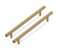 LONTAN 15 Pack Kitchen Cabinet Handles 128mm Cupboard Handles Champagne Bronze Kitchen Door Handles Drawer Handles Stainless Steel Bathroom Handles Cupboard Door Handles Wardrobe Handles