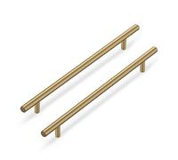 LONTAN 15 Pack Kitchen Cabinet Handles 160mm Cupboard Handles Champagne Bronze Kitchen Door Handles Drawer Handles Stainless Steel Bathroom Handles Cupboard Door Handles Wardrobe Handles